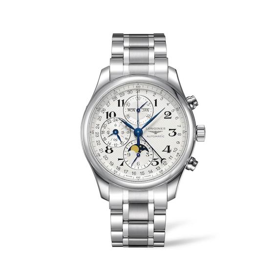 Longines Master Collection Moonphase Steel Bracelet Watch