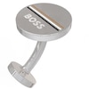 Thumbnail Image 1 of BOSS Men's Silver Tone Stripe Cufflinks