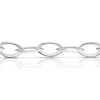 Thumbnail Image 1 of Sterling Silver 7 Inch Marquise Open Link Bracelet