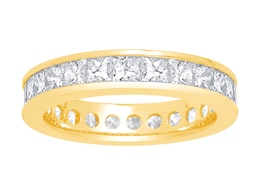 18ct Yellow Gold 3ct Diamond Total Full Eternity Ring