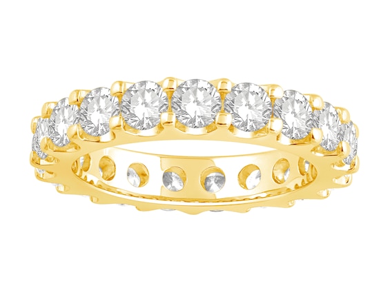 18ct Yellow Gold 3ct Diamond Total Full Eternity Ring