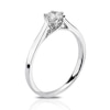 Thumbnail Image 1 of 18ct White Gold 0.33ct Diamond Six Claw Solitaire Ring
