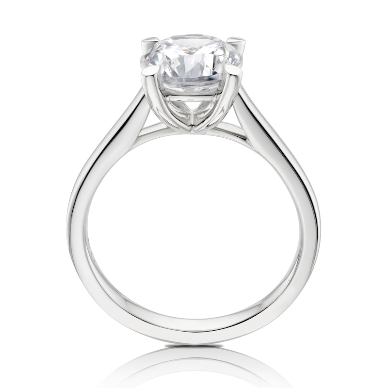 Platinum 1.50ct Total Diamond Four Claw Solitaire Ring