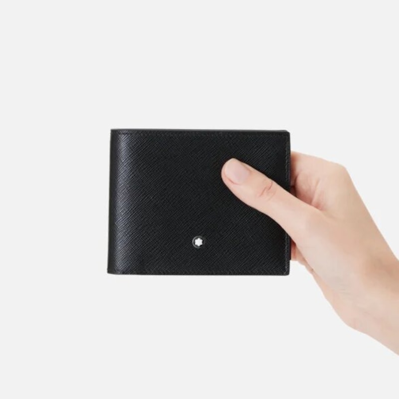 Montblanc Sartorial 6CC Black Calfskin Leather Wallet