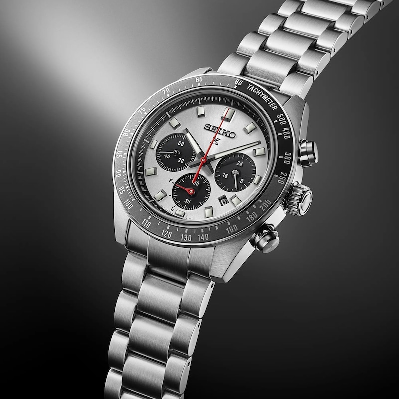 Seiko Prospex Speedtimer Go Large Solar Stainless Steel Watch