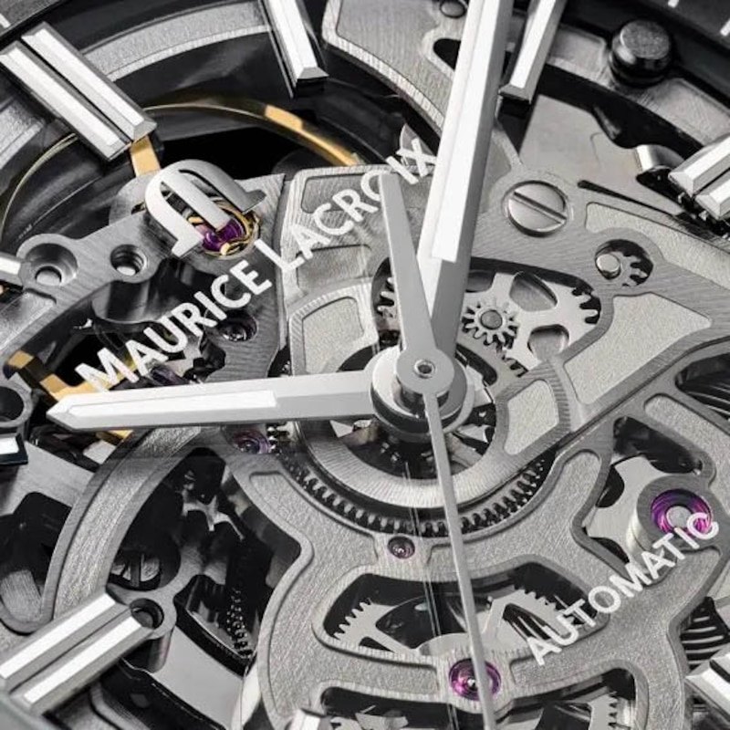 Maurice Lacroix Aikon Skeleton Dial & Stainless Steel Bracelet Watch