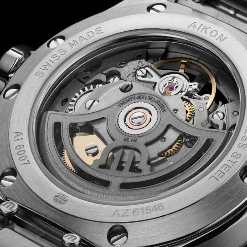 Maurice Lacroix Aikon Skeleton Dial & Stainless Steel Bracelet Watch