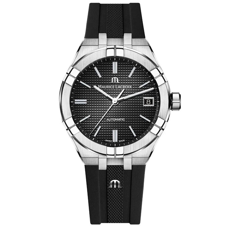 Maurice Lacroix Aikon Black Rubber Strap Watch