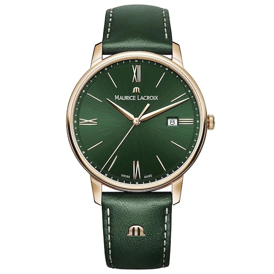 Maurice Lacroix Eliros Men’s Green Leather Strap Watch
