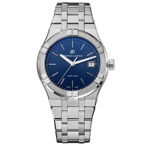 Men's Maurice Lacroix Aikon Blue Dial & Stainless Steel Bracelet Watch