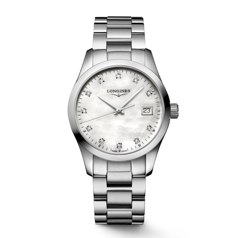 Longines Conquest Classic Stainless Steel Bracelet Watch