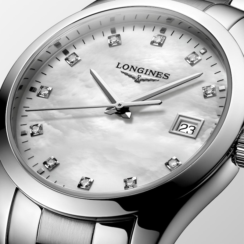 Longines Conquest Classic Stainless Steel Bracelet Watch