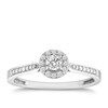 Thumbnail Image 0 of 9ct White Gold 0.25ct  Diamond Halo Ring