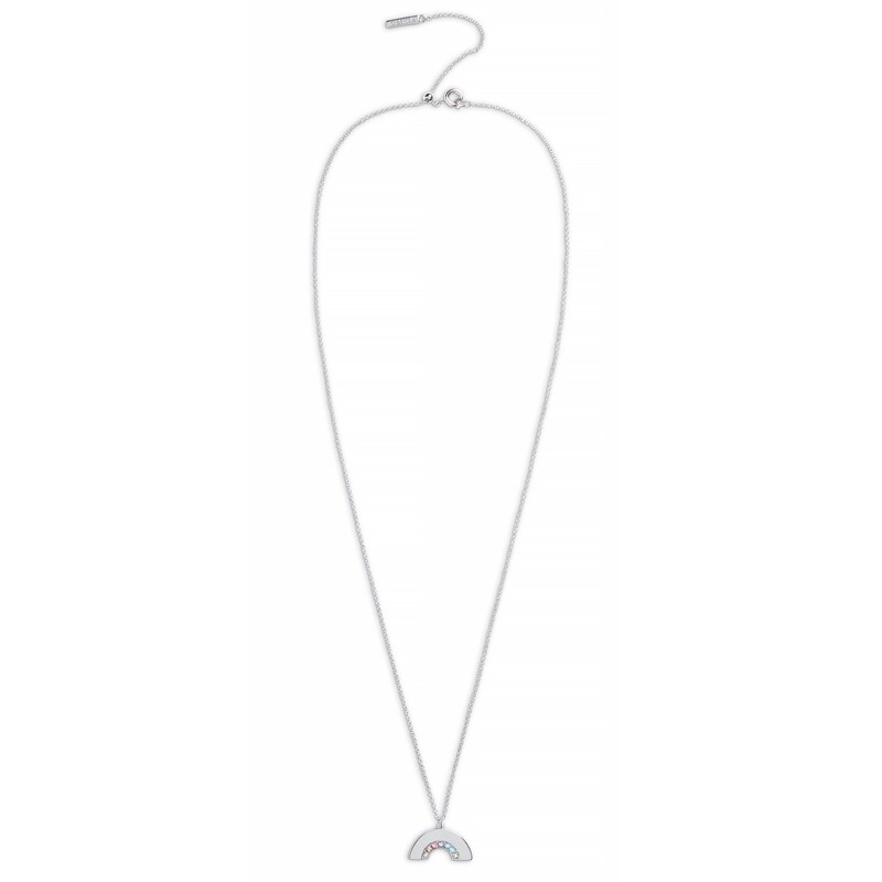 Olivia Burton Rainbow Rhodium Plated Pendant