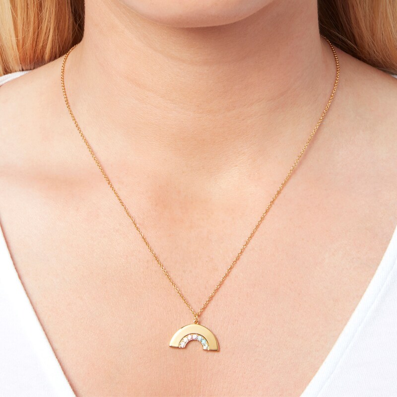 Main Image 3 of Olivia Burton Rainbow Yellow Gold Tone Pendant