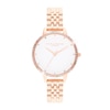 Thumbnail Image 0 of Olivia Burton Rainbow Bezel Rose Gold Tone Bracelet Watch