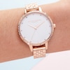 Thumbnail Image 2 of Olivia Burton Rainbow Bezel Rose Gold Tone Bracelet Watch