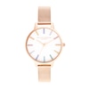 Thumbnail Image 0 of Olivia Burton Rainbow Rose Gold-Tone Mesh Bracelet Watch