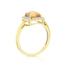 Thumbnail Image 2 of 9ct Yellow Gold Citrine & 0.12ct Diamond Ring