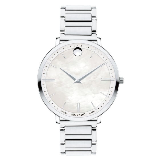 Movado Ultraslim Women's Stainless Steel Bracelet Watch Ernest Jones