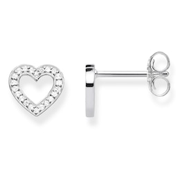 Thomas Sabo Together Sterling Silver Heart Stud Earrings