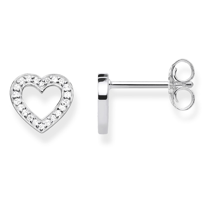 Thomas Sabo Together Sterling Silver Heart Stud Earrings