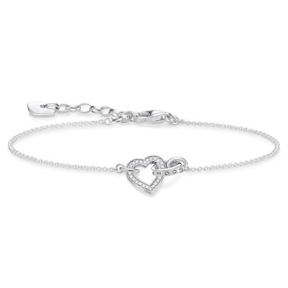 Thomas Sabo Together Sterling Silver 7 Heart Bracelet