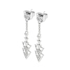 Thumbnail Image 0 of Lucy Quartermaine Art Deco Silver White Topaz Drop Earrings