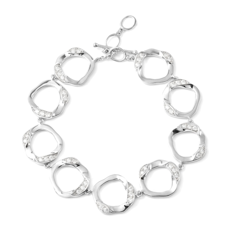 Lucy Quartermaine Volcan Sterling Silver 7 Inch Topaz Exclusive Bracelet