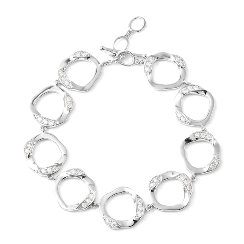 Main Image 1 of Lucy Quartermaine Volcan Sterling Silver 7" Topaz Exclusive Bracelet