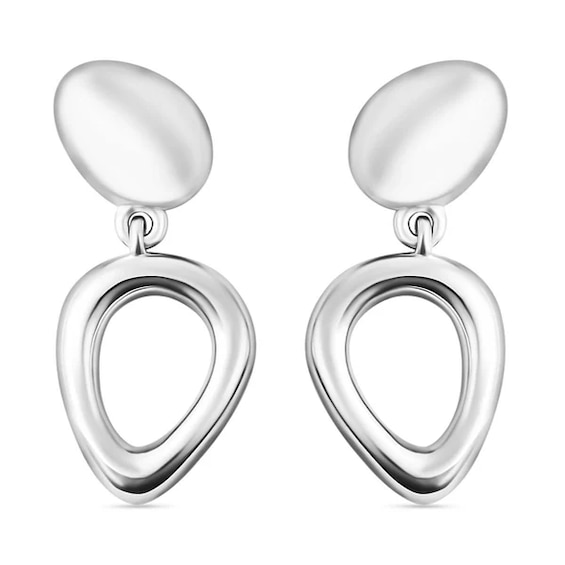 Lucy Quartermaine Volcan Exclusive Silver Drop Earrings