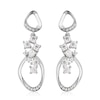 Thumbnail Image 0 of Lucy Quartermaine Volcan Exclusive  Silver White Topaz Drop Earrings
