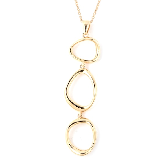 Lucy Quartermaine Volcan Exclusive 18ct Gold Vermeil Drop Pendant
