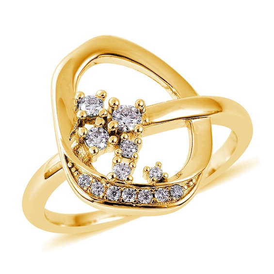 Lucy Quartermaine Volcan Exclusive 18ct Gold Vermeil Topaz R