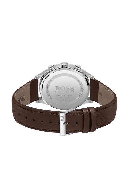 BOSS Gallant Men's Brown Leather Strap Watch