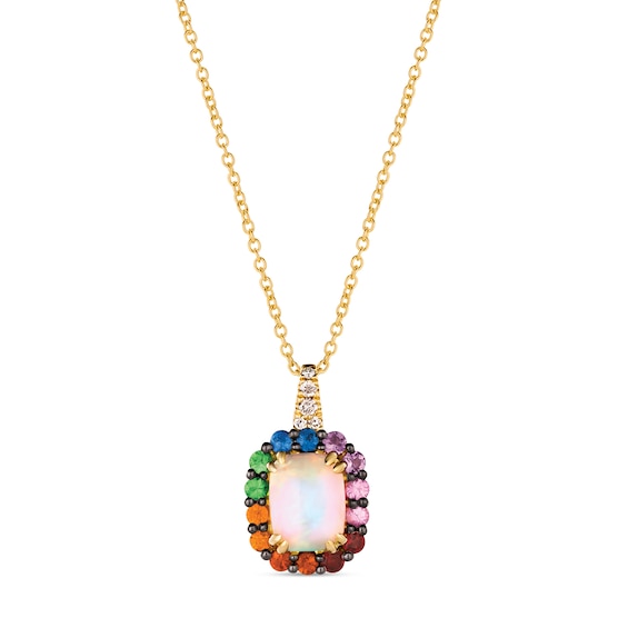 Le Vian 14ct Yellow Gold Multi Gem and Diamond Pendant