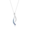 Thumbnail Image 0 of Le Vian Ombré 14ct White Gold Sapphire & Diamond Pendant