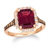 Thumbnail Image 0 of Le Vian 14ct Rose Gold Garnet 0.37ct Diamond Ring