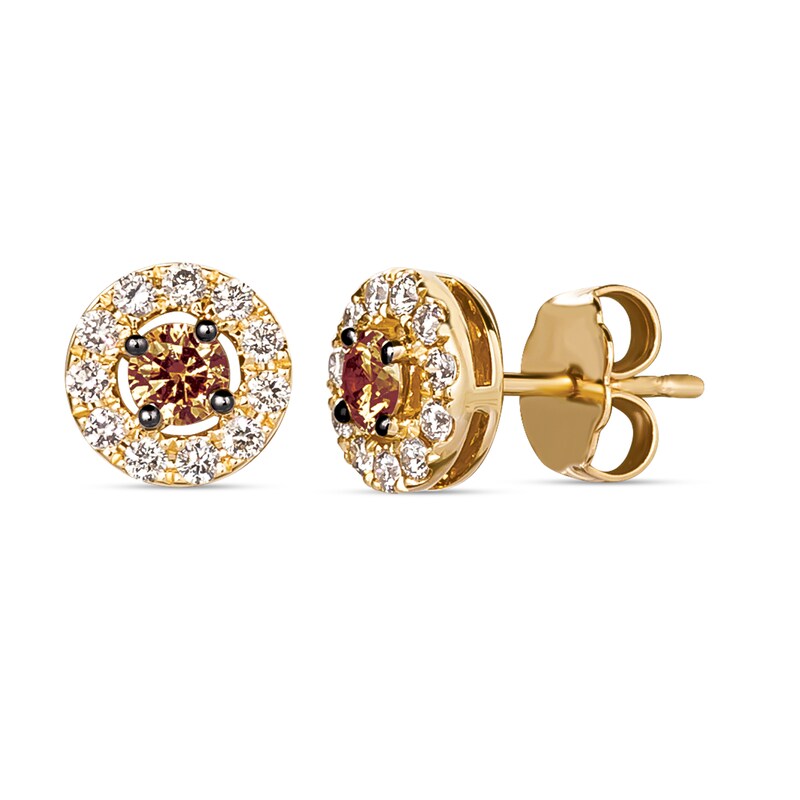 Main Image 1 of Le Vian 14ct Yellow Gold 0.45ct Chocolate Diamond Earrings