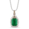 Thumbnail Image 0 of Le Vian 14ct White Gold Emerald 0.23ct Diamond Pendant