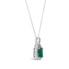Thumbnail Image 1 of Le Vian 14ct White Gold Emerald 0.23ct Diamond Pendant
