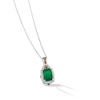 Thumbnail Image 3 of Le Vian 14ct White Gold Emerald 0.23ct Diamond Pendant