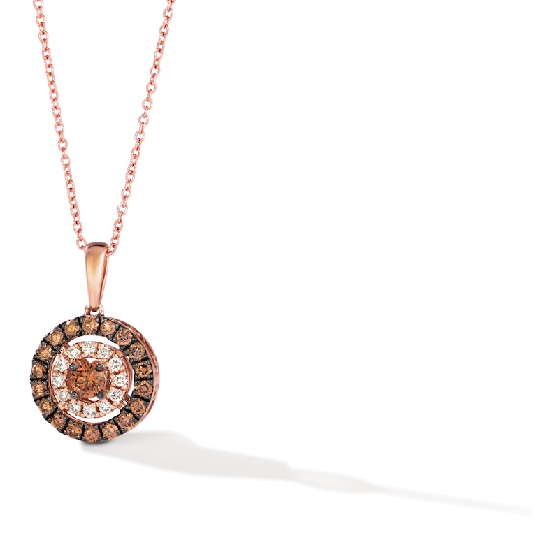 Le Vian 14ct Rose Gold 0.45ct Chocolate Diamond Pendant