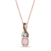 Thumbnail Image 0 of Le Vian 14ct Rose Gold Opal & Topaz 0.23ct Diamond Pendant
