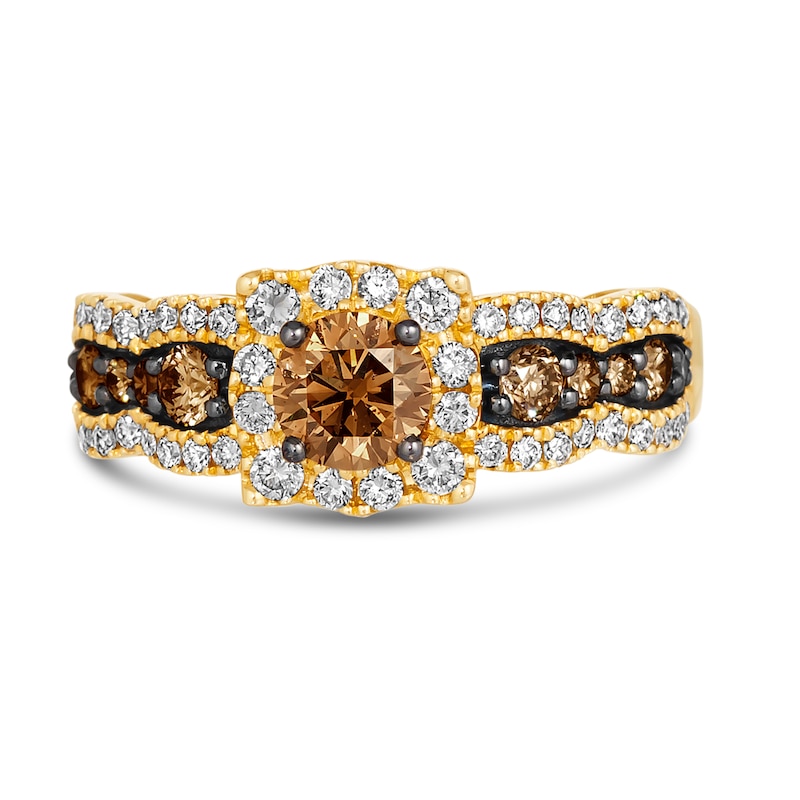 Le Vian 14ct Yellow Gold 1.18ct Diamond Total Ring
