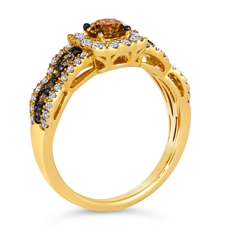 Main Image 3 of Le Vian 14ct Yellow Gold 1.18ct Diamond Total Ring