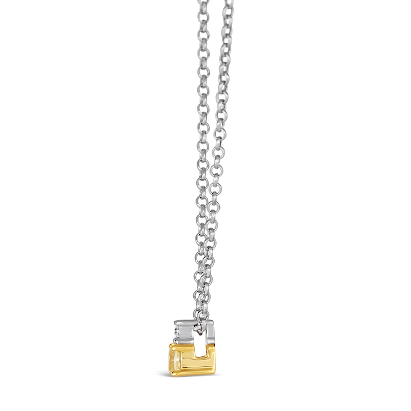 Le Vian 14ct Two-Tone Gold 0.23ct Total Diamond Pendant