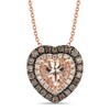 Thumbnail Image 0 of Le Vian 14ct Rose Gold Morganite 0.45ct Diamond Pendant