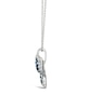 Thumbnail Image 1 of Le Vian Ombré 14ct White Gold Sapphire Butterfly Pendant