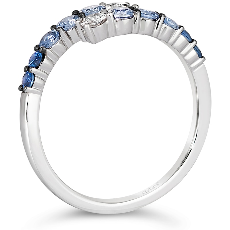 Main Image 2 of Le Vian Denim Ombré 14ct White Gold & Sapphire Ring